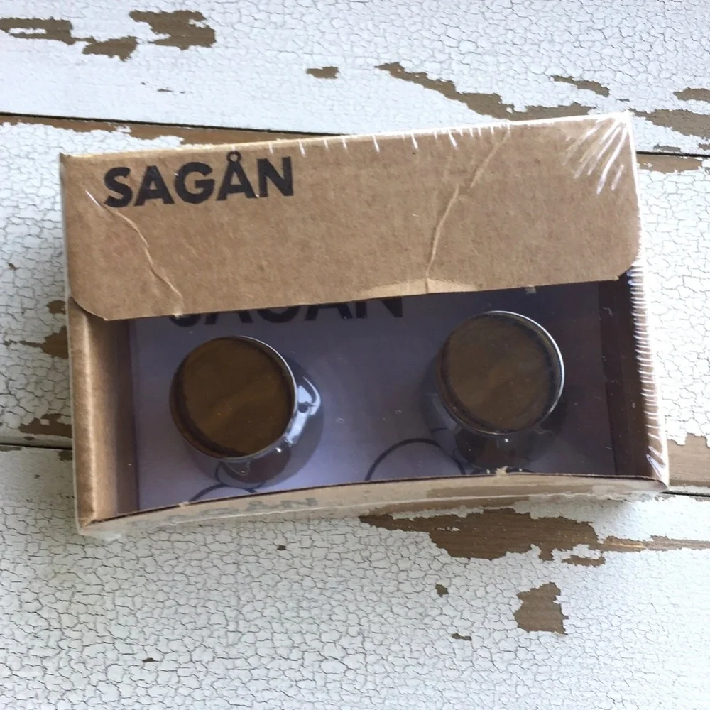 Ikea Sagan Jewelry Robe Hooks Chrome NWT